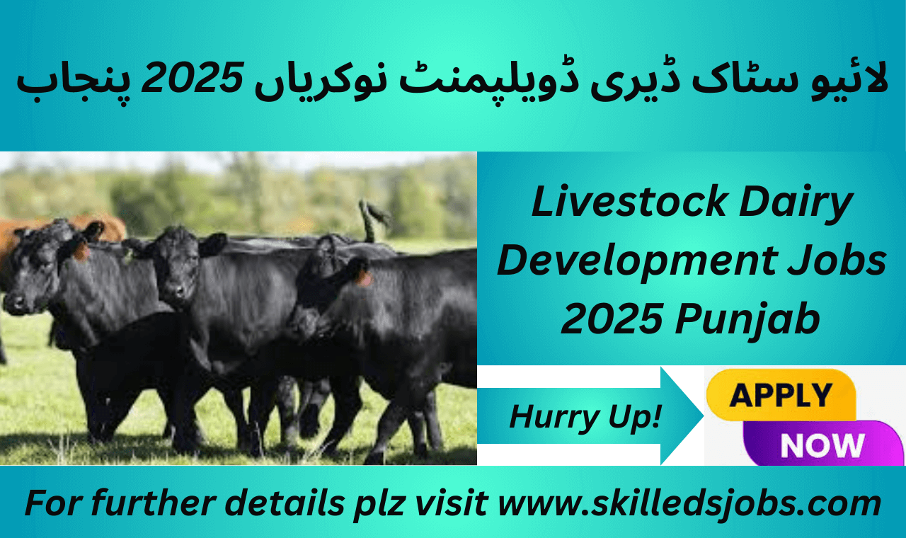 Livestock Dairy Development Jobs 2025 Punjab