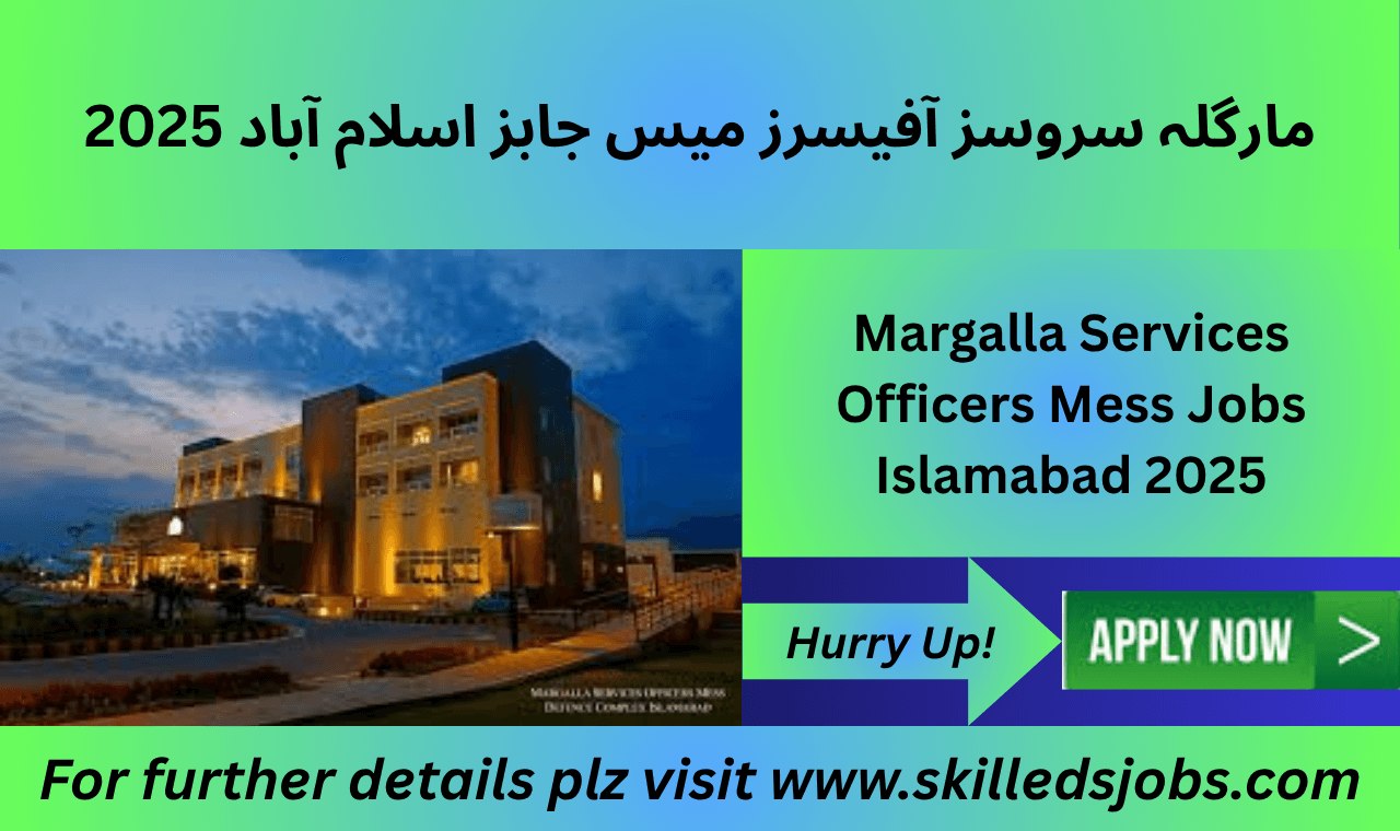 Finance manager working at Margalla Services Officers Mess Islamabad