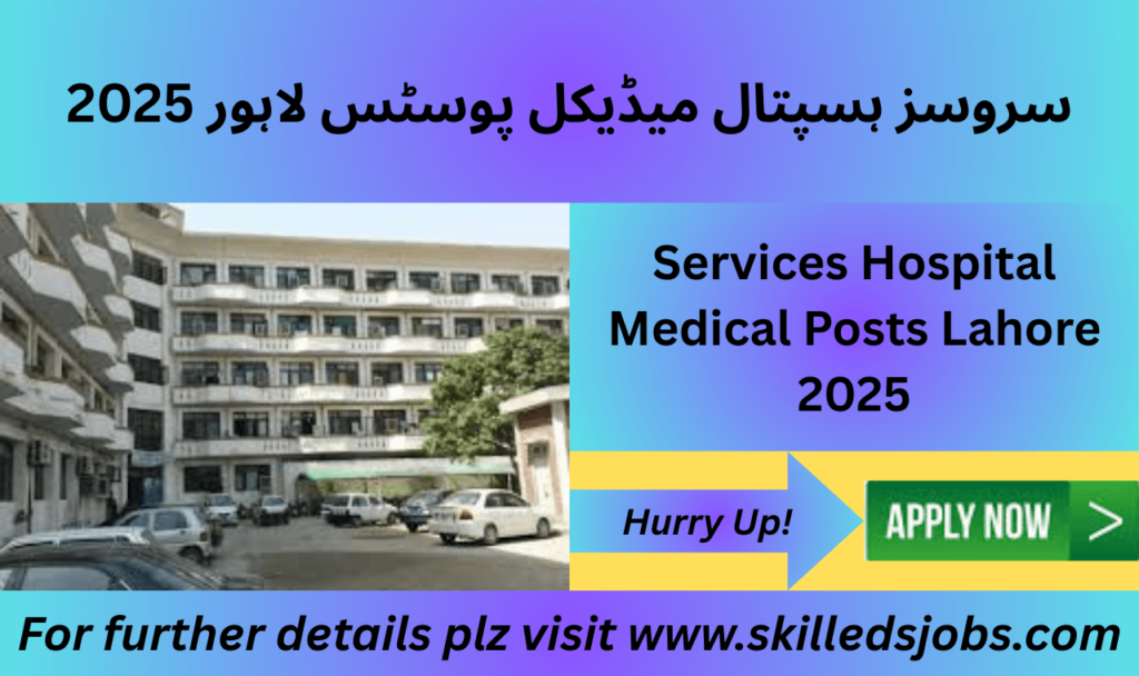 Medical graduates applying for Services Hospital posts 2025 in Lahore