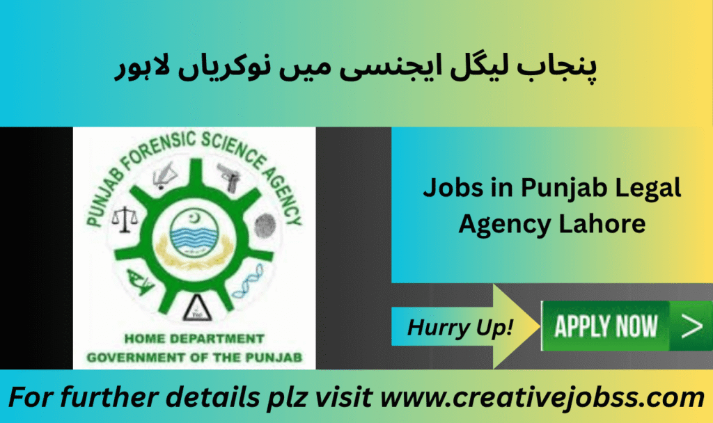 Punjab Legal Aid Agency advocate vacancy Lahore 2025