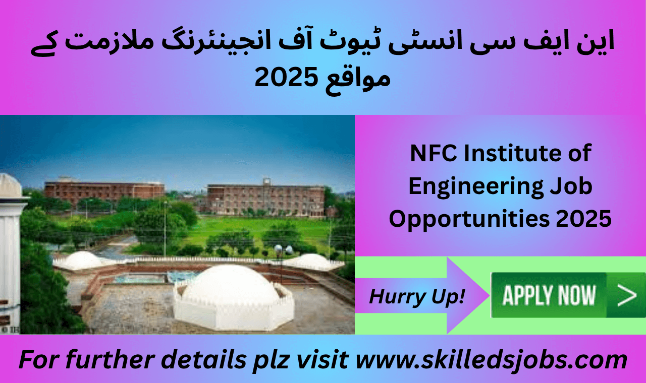 NFC Institute of Engineering Multan job advertisement 2025