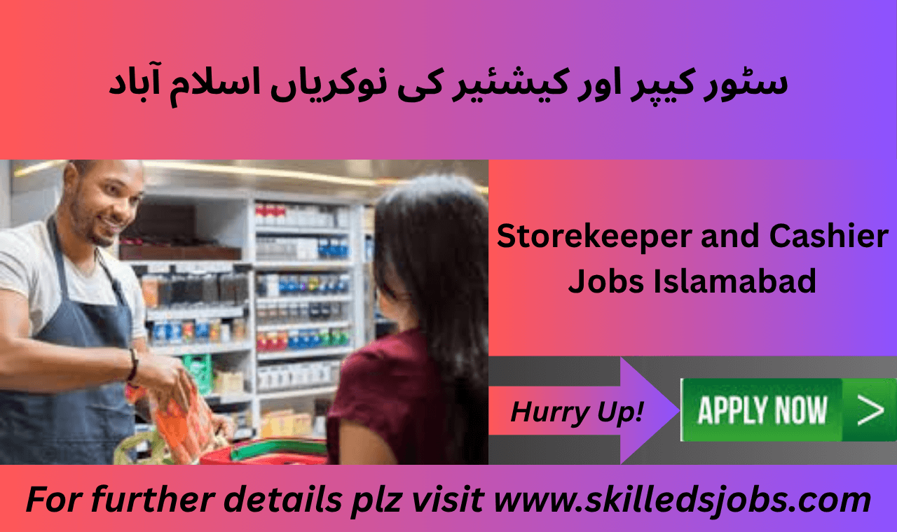 Store keeper managing inventory and cashier handling payments